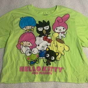 Hello kitty Sanrio stop top green large super cute soft